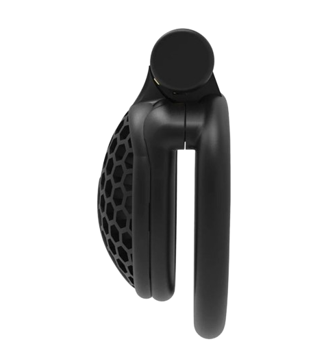 Cage plastique noire de chasteté L'Emaillée