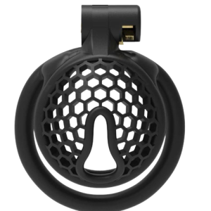 Cage plastique noire de chasteté L'Emaillée