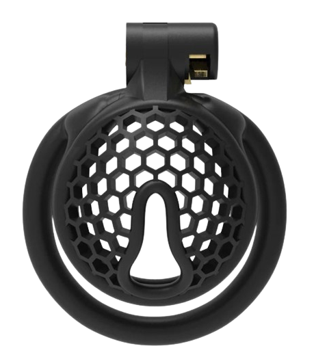 Cage plastique noire de chasteté L'Emaillée