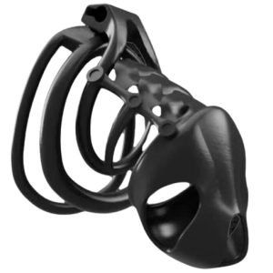 Cage à pénis masculine plastique noir