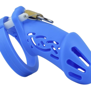 Cage de chasteté silicone Le Serpent Bleu