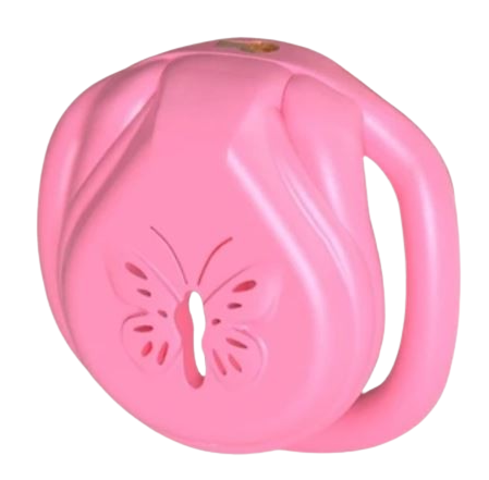 Cage de chasteté plastique Papillon Rose – Image 2