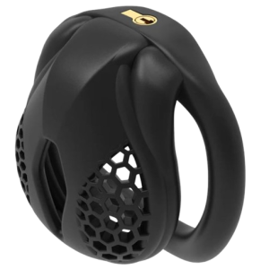 Cage de chasteté plastique La Petite Rugueuse Noire