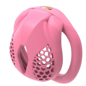 Cage chasteté plastique La Petite Rugueuse Rose