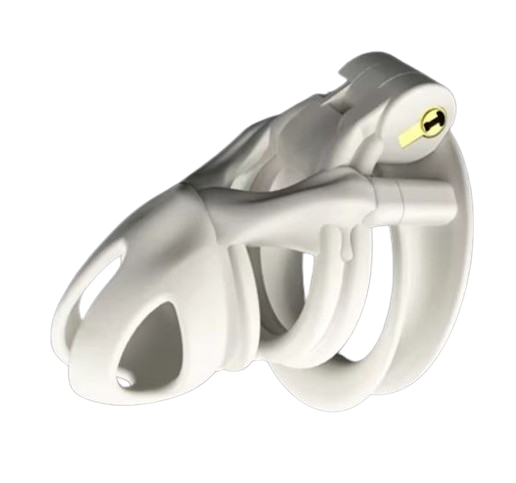 Cage de chasteté plastique Le Grand Cocon Blanc