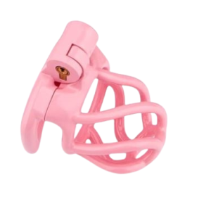 Cage de chasteté plastique La Petite Torsadée Rose