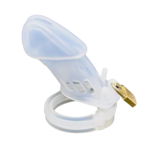 Cage de chasteté silicone l'Immaculée Transparence