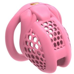 Cage de chasteté plastique Bonbon Rose
