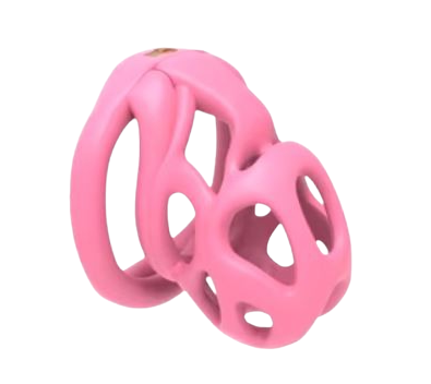 Cage chasteté plastique La Mini Rose