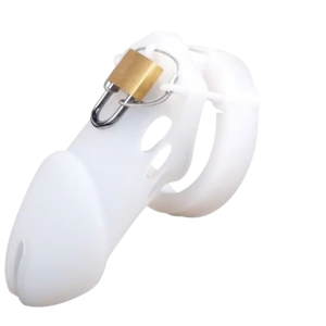 Cage de chasteté silicone La Grande Blancheur