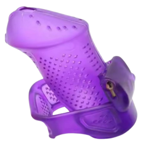 Cage de chasteté silicone Grande Violette