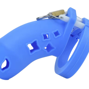 Cage de chasteté silicone Le Dauphine Bleu