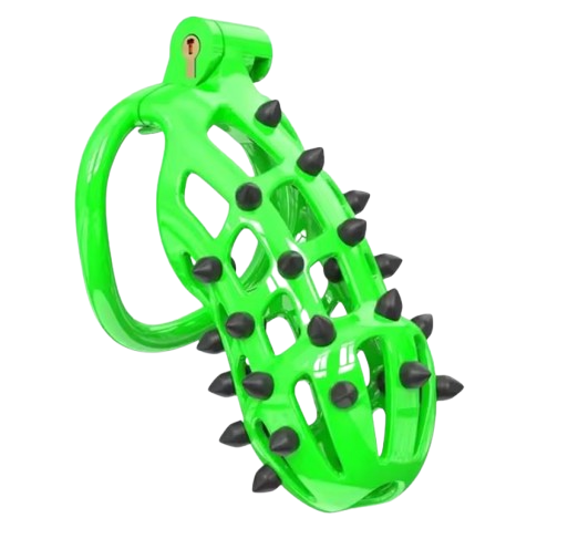 Cage de chasteté plastique l'Enfer Vert