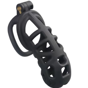 Cage de chasteté résine Longue Noire