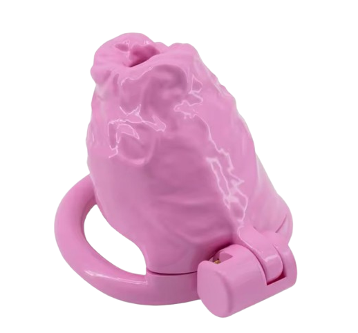 Cage de chasteté plastique Le Volcan Rose