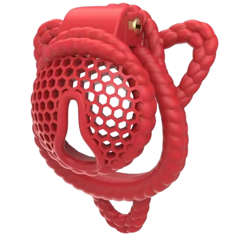 Cage de chasteté plastique La Cordelette Rouge