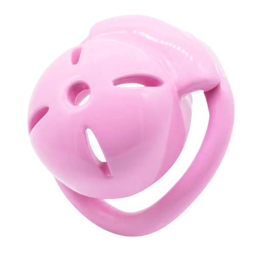 Cage de chasteté résine Croix Rose